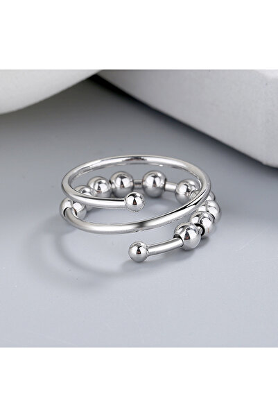 Choice حلقات القلق T Punk للنساء والرجال، حلقة خرز حلزونية من Fidget، مجوهرات...