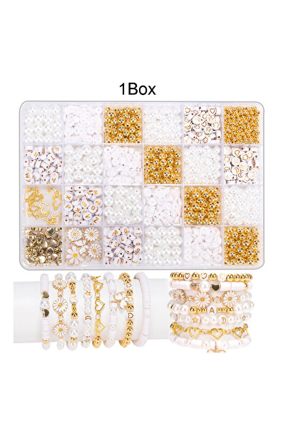 Choice4 1-A119 DIY Clay Beads Bracelet Making Kit, Ocean style Vacation turqu...