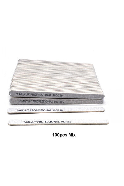 Choice 100 قطعة من مزيج الحبيبات 100/200 قطعة من مبرد الأظافر الخشبي 100/180/...