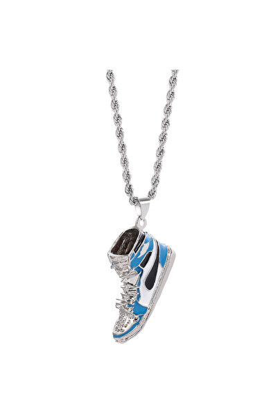 Choice قلادة رياضية صغيرة باللون الأزرق على شكل هيب هوب، قلادة لطيفة، طوق رائ...