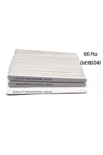 Choice 100 قطعة من مبرد الأظافر الخشبي بحبيبات 180-240، 100/200 قطعة، 100/180...