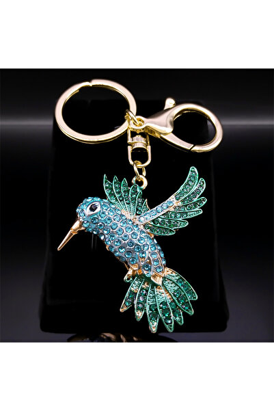 Choice سلسلة مفاتيح على شكل طائر الطنان الوردي من GD lan للنساء والرجال، مصنو...