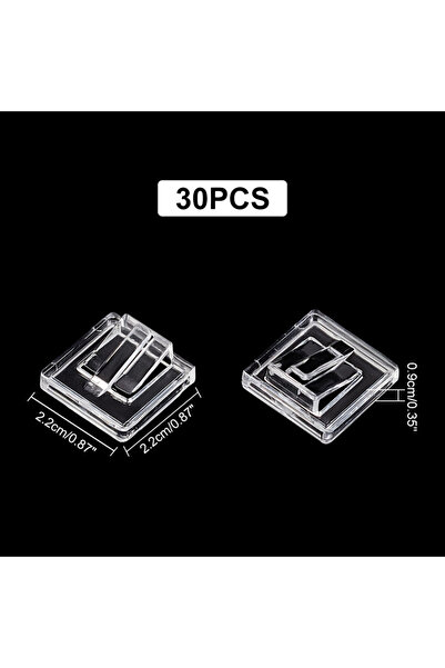 Choice AECH02-17632 حامل عرض حلقات أكريليك شفاف، 30 قطعة، كتلة عرض حلقات للبيع