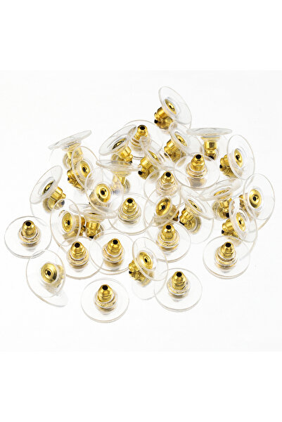 Choice سدادات أذن من السيليكون مقاس 6 مم من الذهب، 100 قطعة، سدادات أذن ذهبية...