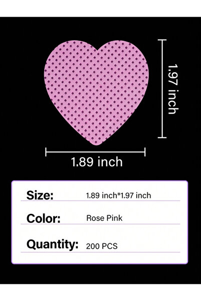 Choice Rose pink 200 pieces of multi-color heart-shaped nail towel, super abs...