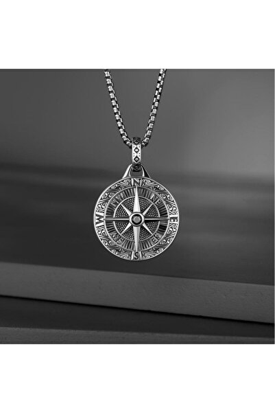 Choice قلادة ميدالية عصرية عالية الجودة من الفضة على شكل سفينة القراصنة والبو...