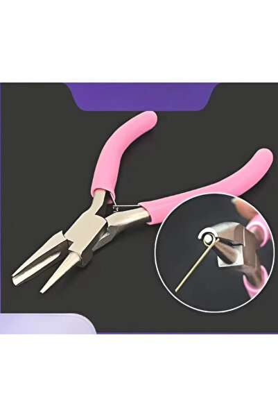 Choice6 Pink Mini 5Inch Round Concave Pliers Wire Looping Pliers Precision Je...