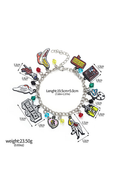 Miniso B00190-01 Fantasy Horror Comedy Beetle Series Grandmaster Keychain Striped Snake Metal Pendant Keyri