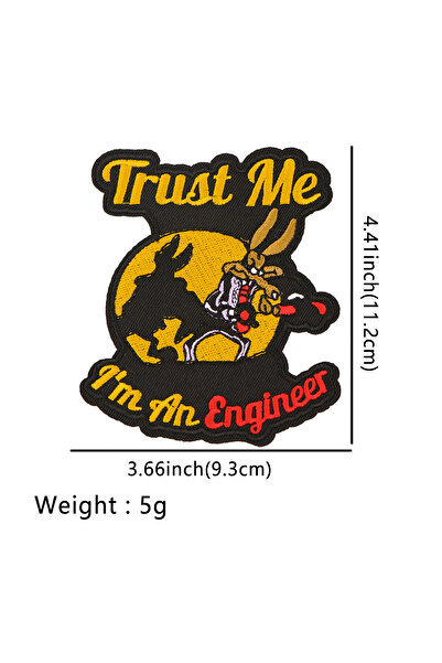 Miniso 1 رقعة مطرزة مضحكة كرتونية للملابس شارة لاصقة DIY رقعة أرنب على الأطفا...