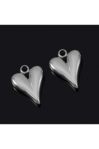 Choice 5 قطع من الفولاذ المقاوم للصدأ على شكل قلب طويل مع ثقب كبير على شكل قل...