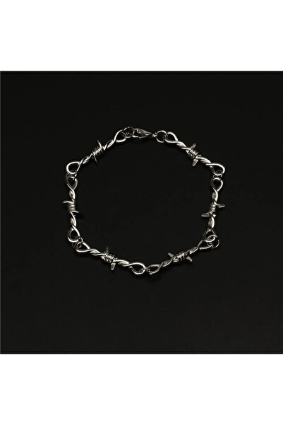 Choice سوار رجالي فريد وأنيق من الفولاذ باللون الأسود بتصميم هيب هوب القوطي، ...