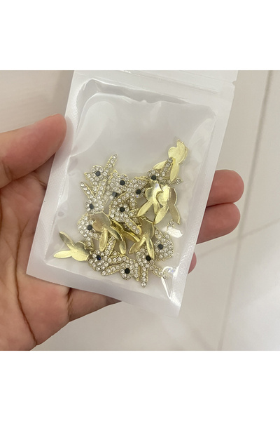 Choice 10 قطع من الذهب، 10 قطع من زينة أظافر الأرنب الفاخرة المصنوعة من سبيكة...