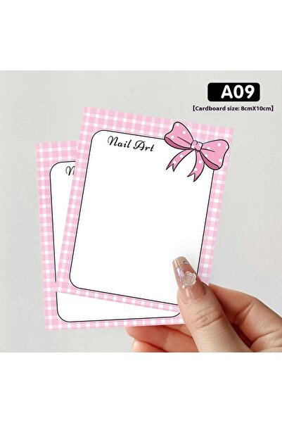 Choice A09 20 ورقة أظافر صناعية على شكل فراشة من الورق المقوى، دعامة تصوير يد...