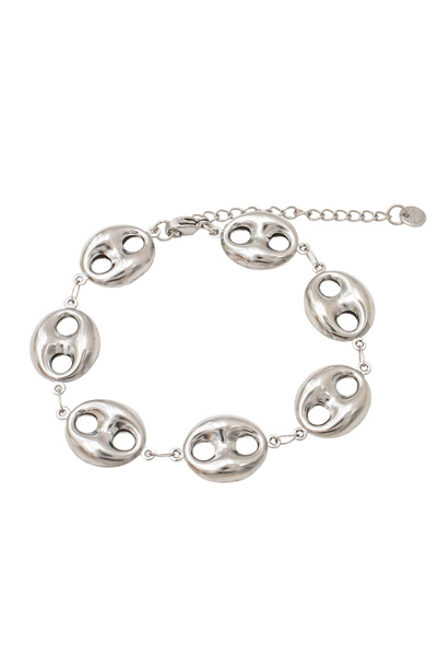 Choice Steel color 2025 New Luxury Gold Color Skeleton Bracelet - Stainless S...