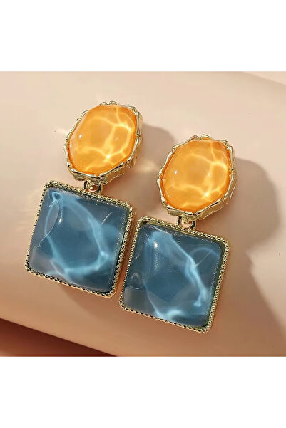 Choice AEH47416 أقراط نسائية مستديرة مربعة الشكل من حجر الكريستال الوردي البر...