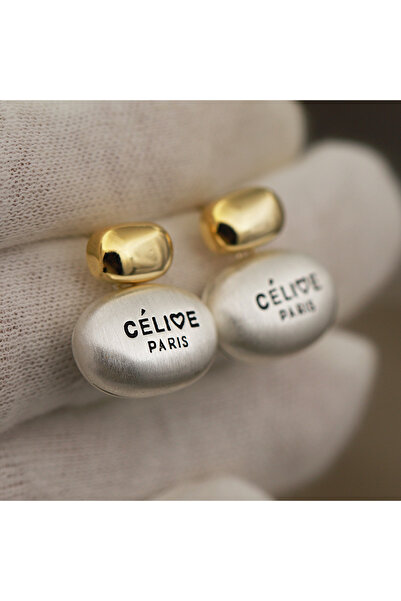 Choice B0502-MIX-TW أقراط أذن من ماركة أزياء مرصعة بالخرز المعدني أقراط حرف ك...