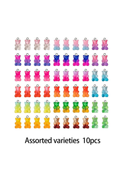 Choice متعدد 10 قطع 10/30/60 قطعة متدرجة ثلاثية الأبعاد من دببة اللثة DIY أقر...