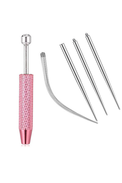 Choice 5P-pink 5/6/8PCS دبابيس إدخال من التيتانيوم المدببة للمجوهرات بدون خيو...