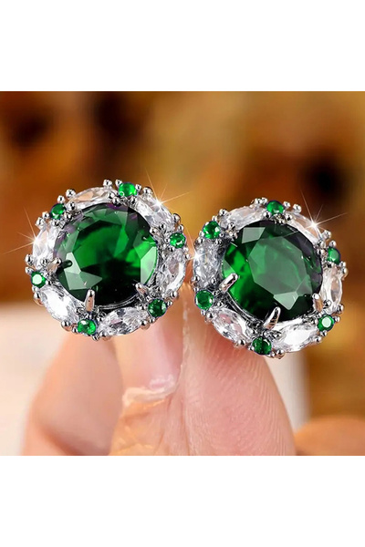 Choice أقراط مرصعة بالزركونيا المكعبة من هويتان 2023 للنساء، متوفرة بألوان ال...