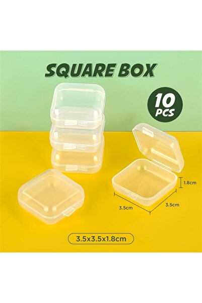 Choice 10 قطع صندوق بلاستيكي مستطيل صندوق شفاف صندوق تعبئة صندوق تخزين مقاوم ...