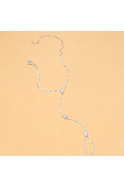 Choice سوار يد نسائي فضي اللون مرصع بالزركون والكريستال للحفلات من عام 2025، ...