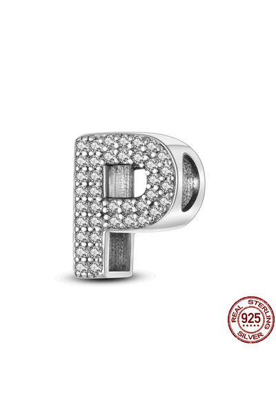 Choice KJC165-P قلادة أصلية من الفضة الإسترلينية عيار 925 مكونة من 26 حرفًا أ...