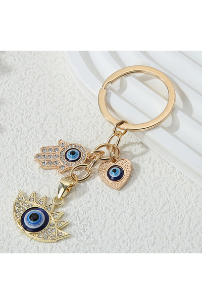 Choice E6416 Fahsion Alloy Keychains Hand Hearts Evil Eyes Religious Key Ring...