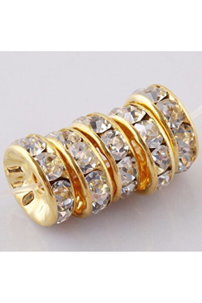 Choice 100 قطعة، 4 مم، لون 11، 100 قطعة، خرز معدني كريستالي، خرز رونديل مرصع ...