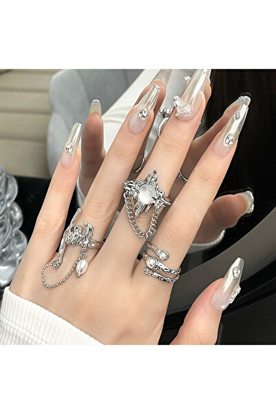 Choice AY6179301 خاتم مفتوح من اللؤلؤ غير المنتظم عتيق للنساء والرجال على طرا...