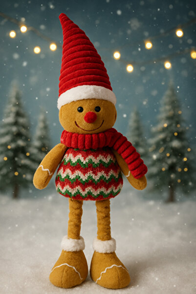 OEM Gingerbread Man Figurine with Adjustable Height up to 60cm
