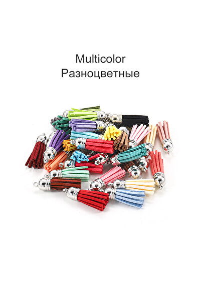 Choice 20 قطعة من قبعات الفضة متعددة الألوان 20-60 قطعة/المجموعة 38 مم شرابة ...