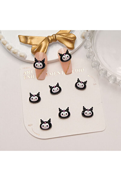 Miniso 05 100 قطعة من زينة أظافر كورومي وهالو كيتي اللطيفة - ديكور فني للأظافر ثلاثي الأبعاد، إكسسوارات أظافر كاواي DIY