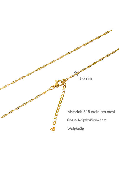 Choice HC0025G1645 HIYEE Stainless Steel Snake Ball Stick O Shape Beads Rope ...