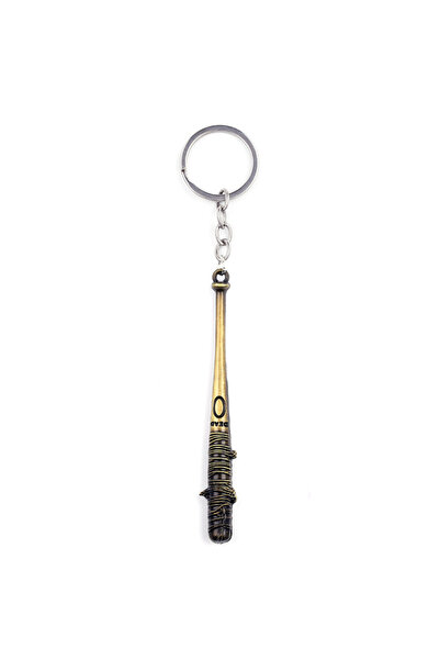 Choice Antique Gold The Walking Dead Keychain Metal Negan Bat Keyrings Women ...