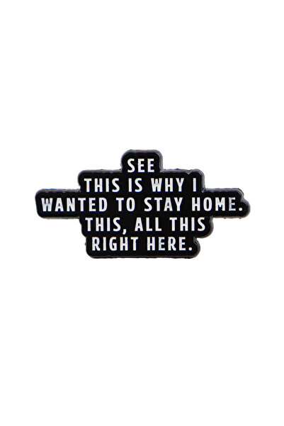 Choice 7 Quote Phrase Word Enamel Pin Black and white Brooches For Women Lape...
