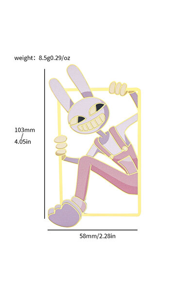 Choice السيرك الرقمي، السيرك الرقمي المذهل، علامة مرجعية معدنية، قطيفة، سحر السيرك الرقمي، أرنب، جوكر، ستو