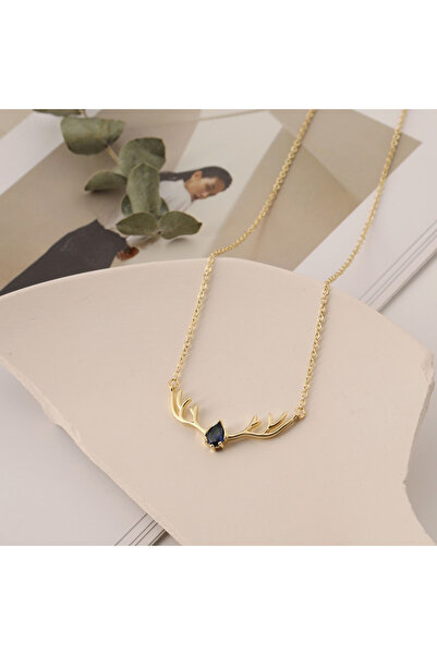 Choice TP-03069-01 قلادة أنيقة صغيرة معطرة على شكل قرون غزال وغزال معك، فالين...