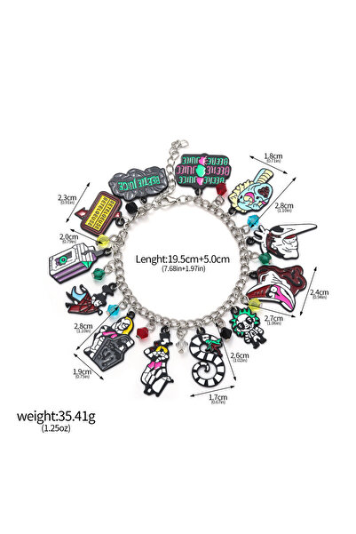 Miniso B00190-02 Fantasy Horror Comedy Beetle Series Grandmaster Keychain Striped Snake Metal Pendant Keyri