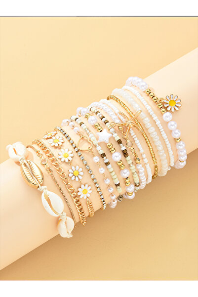 Choice CSY6517101HB أساور من خرز الأرز على شكل نجمة البحر بتصميم بوهو للنساء،...