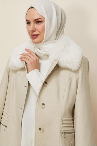 Alvina Fur Collar Coat 90629