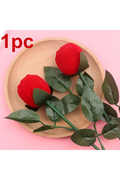 Choice صندوق خاتم على شكل وردة مكون من قطعة واحدة و3 قطع و5 قطع، يُستخدم في ص...