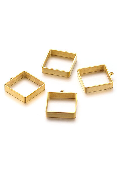 Choice 10 قطع مربعة من الفولاذ المقاوم للصدأ بإطار مفتوح وقلادات مجوفة لقوالب...