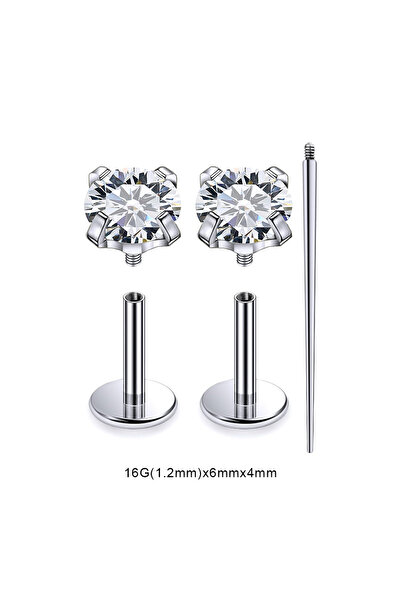 Choice ثقب الأذن المستديرة، ثقب الشفاه، مجوهرات ثقب الشفاه 16 جرام (1.2 مم) ×...