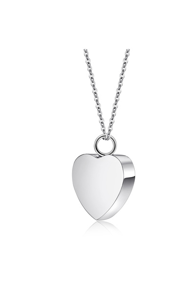 Choice قلادة حرق جثث على شكل قلب صغير من الفولاذ، قلادة منحوتة للرماد، قلادة ...