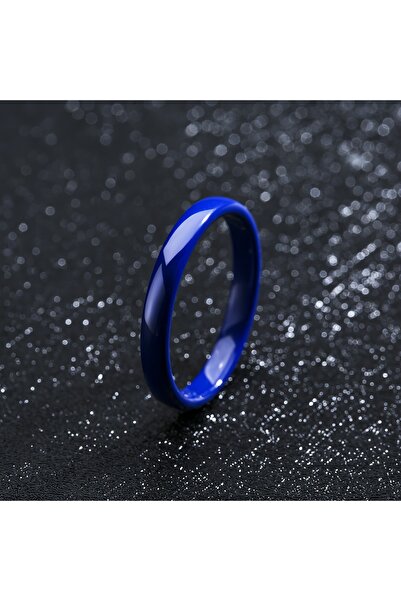 Choice خمسة خواتم زرقاء من السيراميك المضاد للحساسية بعرض 3 مم للنساء والرجال...