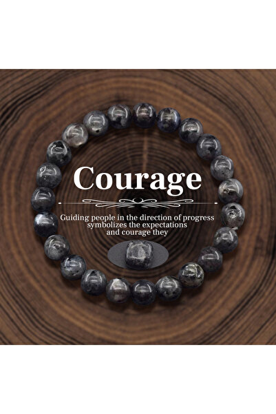 RINHOO FRIENDSHIP BR24Y0630-4 8mm Natural Stone Beaded Bracelet for Women Men...