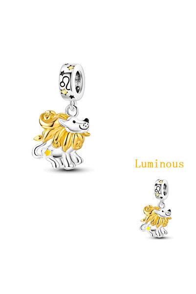 Choice KTC756-7 Original 925 Sterling Silver Charms Luminous Zodiac Signs Bea...