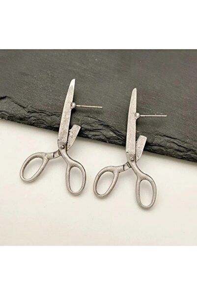 Choice أقراط أذن بتصميم مقص ريترو إبداعي جديد على شكل ريترو للنساء، أقراط أذن...