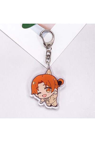 Miniso 5 cm 6 Anime Characters Hetalia Funny Cute Acrylic Car Keychain Access...