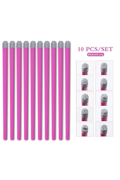 Choice 10PCS 4/6/10/12pcs Nail Art Stamp Pen Set,Flower Butterfly Pattern Nail Transfer Print Tool, Non-Alc